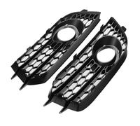 Car Front Fog Light Grill Compatible With A1 8X 2010 2011 2012 2013 2014 2x Honeycomb Mesh Fog Light Lamp Cover Fog Light Grille Front Bumper Grille Grill 8X0807681A(Glossy Black)