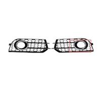 Car Front Fog Light Grill Compatible With A1 8X 2010 2011 2012 2013 2014 Car Front Bumper Fog Lamp Grille 1pair Honeycomb Mesh Fog Light Grill Cover(Chrome silver)