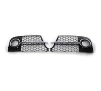 Car Front Fog Light Grill Cover,for Audi,for TT MK2 S-Line TTS 2011 2012 2013 2014 8J0807681KT94 8J0807682KT94 Honeycomb Hex Grille Front Grills(Chrome)