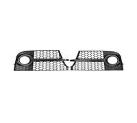 Car Front Fog Light Grille 1 Pair Car Front Fog Light Grill Cover For TT MK2 For S-Line TTS 2011-2014 Mesh Fog Lamp Racing Grille Fog Lamp Frame(Glossy Black)