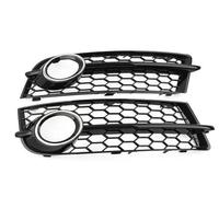 Car Front Fog Light Lamp Cover For A*udi For TT 8J 2006-2014 1 Pair Car Fog Lamp Grille Front Bumper Honeycomb Mesh Light Cover Exterior SCSTHRCRA(Chrome Silver)