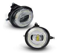 Car Front Fog Light parts Car Angel Eyes Fog Lamp Assembly Front Bumper Light Compatible With Mazda For 2 2010-2015 For 3 2004-2016 For 5 2005-2010(Angel Eyes)