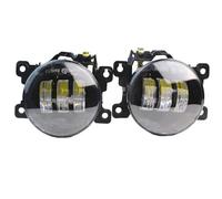 Car Front Fog Lights 1 Pair For Opel For Vauxhall For Astra G H OPC VXR 1998-2011 30W H11 Fog Daytime Running Lamp Assembly Car LED Fog Light Angel Eye DRL(Dual Color)