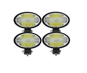 Car Front Foglight For Truck Off Road Accessories 4x4 Tractor LED Work Light Bar 5.5inch Car Spotlight Flood Diode Fog Lights LED Headlights 12-24V automotive fog lamp(White 4PCS)