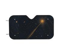 Car Front Glass Sun Blocker Vintage Galactic Night Sky Sunshade Dust Foldable Car Windshield Sun Shades For Vehicle Keep Interior Cool Automotive 76x140cm