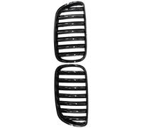 Car Front Grill 2Pcs Car Front Bumper Grille Grills Racing Grill For BMW X3 E83 2007-2010 51113420087, 51113420088 Bumper Grille(Gloss black)