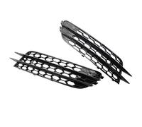 Car Front Grill 2Pcs Car Front Fog Light Cover Honeycomb Grille Grill For A6 C7 2012 2013 2014 2015 Grille Assembly(Black)