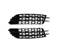 Car Front Grill 4G0807681 4G0807682 For A6 C7 Sedan Standard Bunper Model 2012-2015 Fog Light Lamp Grille Grill Cover Front Bumper Grille Grill(Black Line Standard)