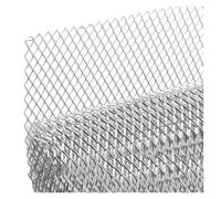 Car Front Grill Aluminium Racing Car Insert Bumper Grille Grill Mesh Net Vent Black Silver Tuning Universal Protector Home Garden DIY 100x33cm Kidney Grille(Sil Diamond 6x12MM)