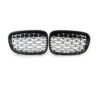 Car front grill Compatible With BMW For F20 F21 2011 2012 2013 2014 1 Pair Car Front Kidney Grille Outdoor Anti Resistance Parts Ventilation Network(Black Silver)