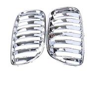 Car Front Grill Compatible With For X5 E53 2004 2005 2006 Car Accessories Chrome Front Kidney Grille Bumper Mesh Front Inlet Grille Front Radiator Grille