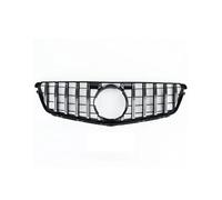 Car Front Grill For Benz C Class For W204 2007-2014 For C180 For C200 For C250 For C300 C350 Diamond Style Front Bumper Grilles Racing Grill Front Bumper Grille(GT Silver)