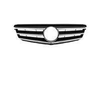 Car Front Grill For Benz For C-Class For W204 For C200 For C300 For C350 2008-2014 Chrome Silver For GTR Style Upper Grille Racing Grilles Front Bumper Grille(Sport-Chrome Black)