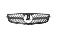 Car Front Grill For Benz For C-Class For W204 For S204 For C204 For C180 For C350 For AMG Style Grille Chrome Silver Diamonds Bumper Front Bumper Grille(A-Matte Black)
