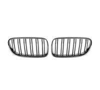 Car Front Grill For BMW 3 Series E92 E93 2010-2013 328i 335i Silver Diamonds Style Front Bumper Grilles Double Line Style Dual Slats Grills Kidney Grille(Double-Glossy Black)