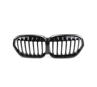 Car Front Grill For BMW For X1 For F48 For LCI 2020-2022 Carbon Fiber Look Double Line Style Front Racing Grills Diamonds Upper Grilles Front Bumper Grille(Single-Carbon Look)