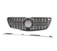 Car Front Grill For Mercedes W447 For Vito For Metris 2016 2017 2018 2019 2020 Car Front Hood Grill Grille(Chrome Black)
