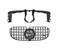 Car Front Grill For Mercedes X167 GLS-Class 2020-2024 GLS450 GLS580 Front Grille Bumper Grill Inlet Mesh Grid Tuning Accessori(Black)