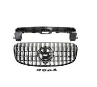 Car Front Grill For Mercedes X167 GLS Class GLS450 GLS500 GLS580 2024 Front Grille Racing Grill Car Upper Bumper Hood Mesh Grid(SILVER)