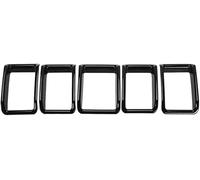 Car Front Grill, For Suzuki Jimny 2007-2018 Bumper Radiator Grilles,Front Bumper AC Vent Radiator Grill Surround Cover Trim Kits Waterproof