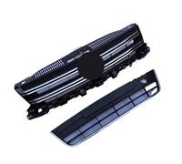 Car Front Grill For VW For Tiguan 2013 2014 2015 2016 Radiator Grille Bottom Net Car Accessories Front Bumper Grill Assembly Kidney Grille(Set)