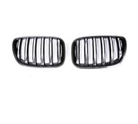 Car Front Grill Front Bumper Kidney Grille Colour Carbon Fiber Design Lower Racing Grill For BMW X5X6 Series E53 2003-2006 Grille Assembly(Dual Carbon 03-06)