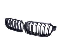 Car Front Grill Grille Cover For 3 Series F30 F31 F35 320i 325i 328 Grill Accessories Auto Front Grill Piano Black Dual Line Kidney Grille 12-19