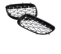 Car Front Grill Grille Cover Front Bumper Grill Kidney Gloss Black Hood Mesh For 5 Series E60 E61 2004-2009 530i 535i 540i 545i Double slat