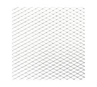 Car Front Grill Grilles 100x33cm Diamond Hole Aluminium Car Bumper Grille Grill Mesh Net Vent Black Silver Red Blue Tuning Universal(Silver Diamond 3x6mm)