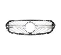 Car Front Grill Grilles Car Sound Modification GT Diamond Style Front Radiator Grille Suitable For Benz For GLC X254 2022 2023 2024 2025 2026(DM Silvery)