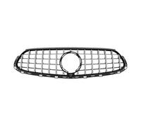 Car Front Grill Grilles Car Sound Modification GT Diamond Style Front Radiator Grille Suitable For Benz For GLC X254 2022 2023 2024 2025 2026(Sport GT Silvery)