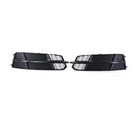 Car Front Grill Pair Auto Left Right Side Front Bumper Fog Light Grille Cover For A6 C7 2016 2017 2018 Honeycomb Hex Lamp Grills Front Main Grille(OneColor)