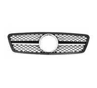 Car Front Grill Replacement Compatible With Benz For C-Class For W203 2001 2002 2003 2004 2005 2006 2007 Car Front Bumper Grille Racing Air Intake Grilles Radiator(Style C)