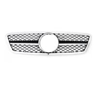 Car Front Grill Replacement Compatible With Benz For C-Class For W203 2001 2002 2003 2004 2005 2006 2007 Car Front Bumper Grille Racing Air Intake Grilles Radiator(Style A)
