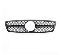 Car Front Grill Replacement Compatible With Benz For C-Class For W203 2001 2002 2003 2004 2005 2006 2007 Car Front Bumper Grille Racing Air Intake Grilles Radiator(Style B)
