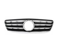 Car Front Grill Replacement Compatible With Benz For C-Class For W203 2001 2002 2003 2004 2005 2006 2007 Car Front Bumper Grille Racing Air Intake Grilles Radiator(Style E)