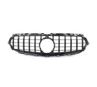 Car Front Grill Replacement Compatible With Benz For E-Class For W213 2021 2022 2023 Front Bumper Racing Grille Air Intake Grilld Radiator Diamonds Style Chrome Black(Style B)