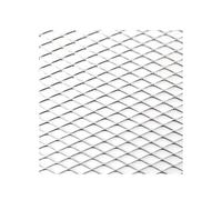 Car Front Grill Universal 100x33cm Diamond Hole Aluminium Racing Car Bumper Grille Grill Mesh Net Vent Black Silver Red Blue Tuning Kidney Grille(Sil Diamond 10x20mm)