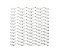 Car Front Grill Universal Protector 100x33cm Aluminium Racing Car Bumper Grille Grill Mesh Net Vent Black Silver Red Blue Tuning Kidney Grille(Sil Seagull 8x25mm)