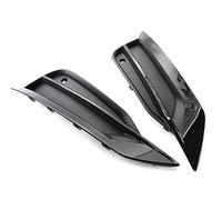 Car front grille 2Pcs Car ABS Front Lower Bumper Fog Light Lamp Mesh Protective Grille For VOLVO S90 V90 2016 2017 2018 2019 Carbon Fiber/Black Radiator Grilles(Black)