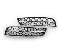 Car Front Grille 2pcs Front Fog Lamp Grille Glossy Black Car Front Fog Light Grille Grill Cover For A3 8P 2009 2010 2011 2012 2013 Radiator Grille(2pcs B)