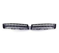 Car front grille A Pair Glossy Black Car Front Fog Light Grille Cover Trim For Q7 2010-2015 Honeycomb Mesh Style Fog Lamp Grill Radiator Grilles
