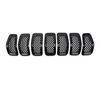 Car front grille Car Front Bumper Central Grill Cover Trim Replaced Racing Grille Grilles For Jeep For Cherokee 2014 2015 2016 2017 2018 Radiator Grilles