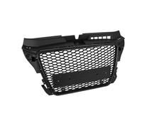 Car Front Grille Car Front Bumper Grille For A3 8P 2008-2013 S3 Glossy Black Racing Grilles Upper Grille RS3 Style Honeycomb Grill Cover Car Front Radiator Grilles