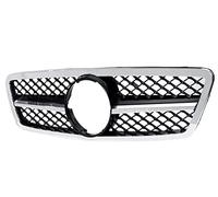 Car front grille Car Front Bumper Grille Grill Chrome Silver For Mercedes For Benz C-Class W203 C280 C320 C240 C200 C63 2000-2006 Radiator Grilles