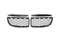 Car Front Grille Car Front Bumper Grille Kidney Racing Grill Double Slats For BMW 3 Series E90 E91 2005 2006 2007 2008 Radiator Grille(A)