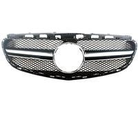 Car front grille Car Front Facelift Grill Sport Front Grille For Mercedes For Benz For W212 E-Class 2014-2015 Four Doors Radiator Grilles(Silver)