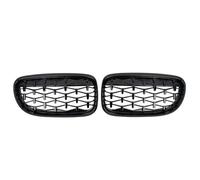 Car Front Grille Car Front Gloss Balck Grills Grille Sports Diamond For BMW E90 E91 Tuning 3 Series 2005-2012 LCI PreLCI Radiator Grille(09-12 Black)