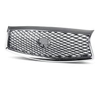 Car front grille Car Front Grille Grill Chrome Front Bumper Upper Grille For Infiniti Q50 Q50S 2014-2017 2018-2021 Radiator Grilles(2014-2017)