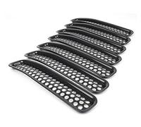 Car front grille Car Front Grille Insert Mesh Grill 7Pcs For Jeep For Wrangler For TJ 1997 1998 1999 2000 2001 2002 2003 2004 2005 2006 Radiator Grilles